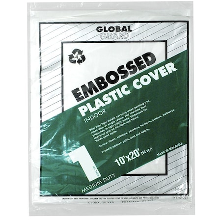 Premier 10X20 Globe 1 Mil Embossed Drop Cloth 26060